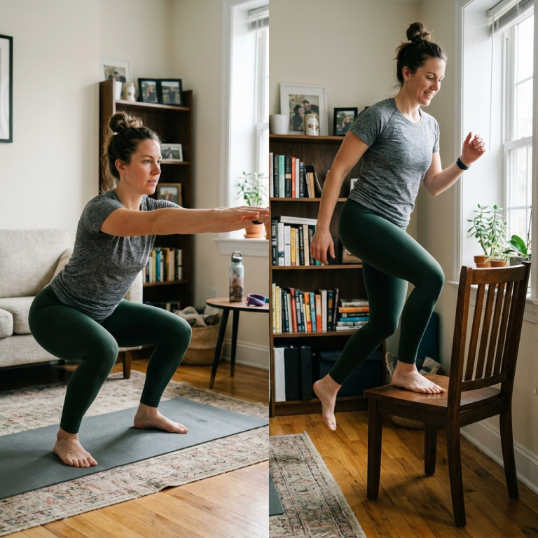 Asian Pilate Flow Beginner 15-minutes balance workout_4_4